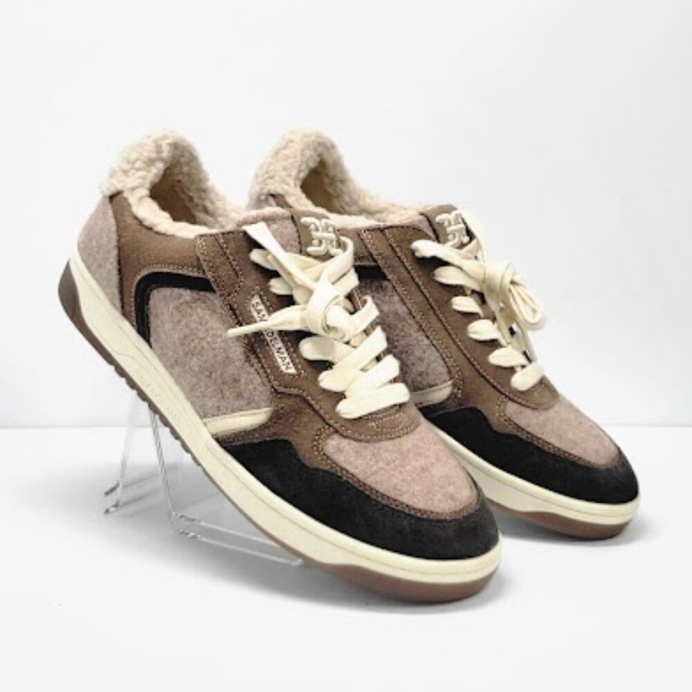 SAM EDELMAN WOMEN'S harper cozy almond toe taupe sneakers Size 11 NEW